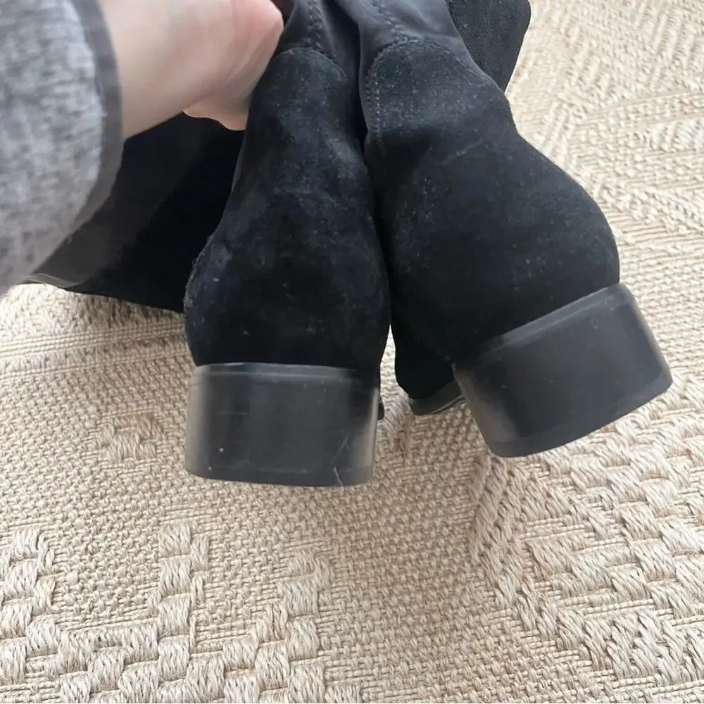 Blondo Sierra Black Knee Boots Suede Leather Waterproof Women’s size 7.5